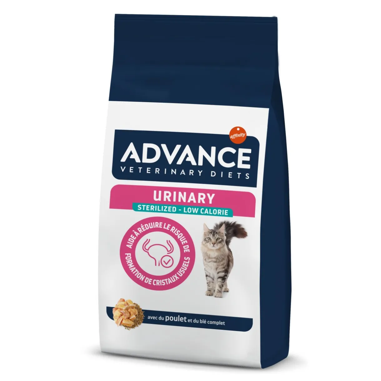ADVANCE Problèmes Urinaires|Nourriture Problèmes Urinaires^Veterinary Diets Sterilized Urinary Low Calorie 1,25 kg