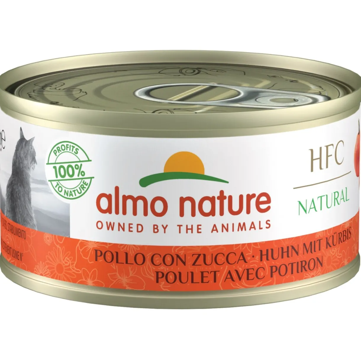 Almo nature Nourriture Humide^HFC Natural Cat poulet avec potiron 24x70g