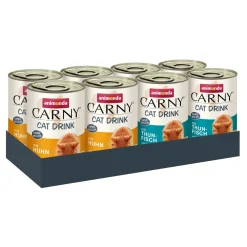 animonda Lait Pour Chat^Carny nourriture humide pour chat adulte, assortiment de boissons pour chat 8x140 ml