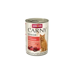 animonda Nourriture Humide^Carny nourriture humide pour chat senior 6x400 g Bœuf et cœurs de dinde