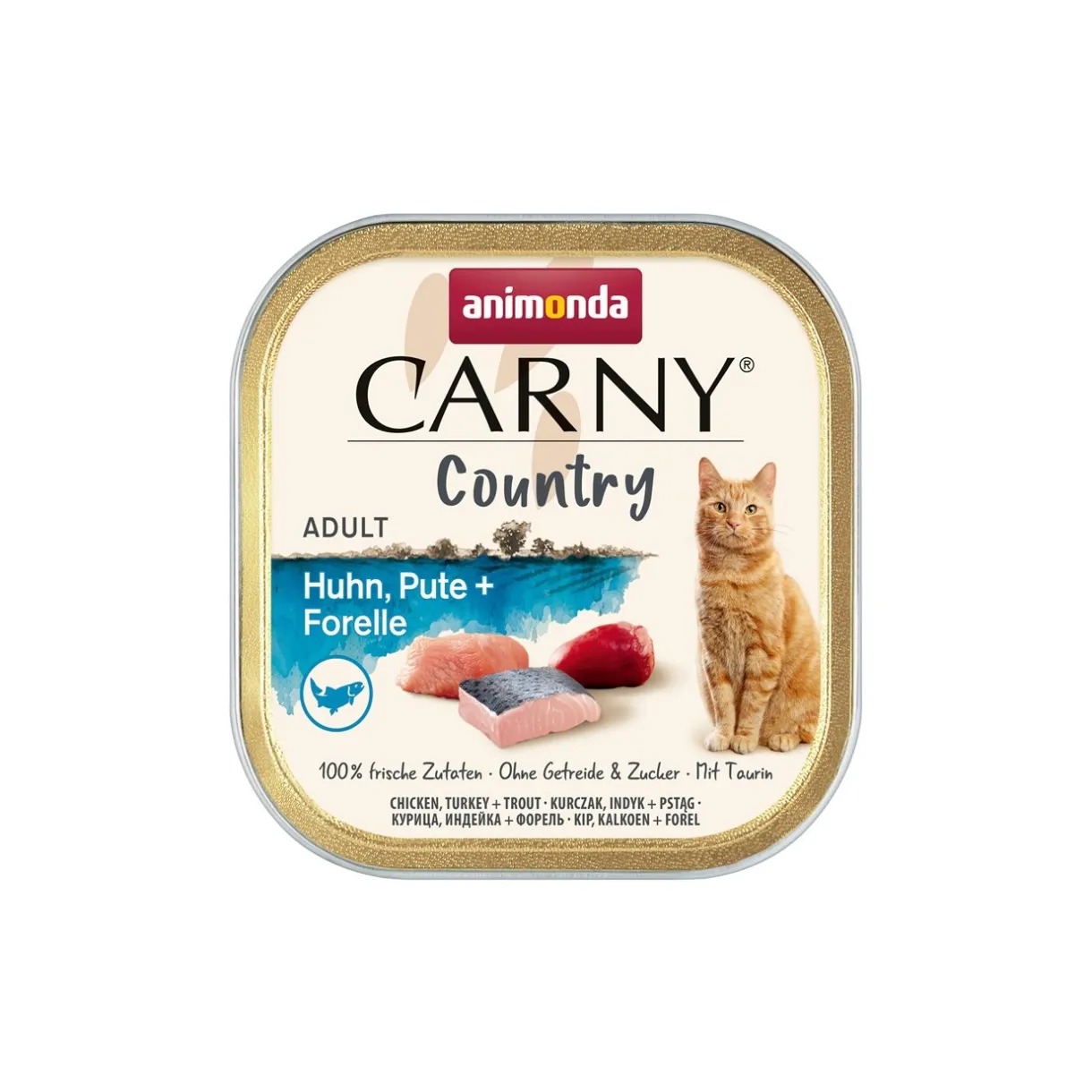 animonda Nourriture Humide^Carny nourriture humide pour chat adulte Country poulet, dinde et truite 32x100 g