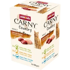 animonda Nourriture Humide^Carny nourriture humide pour chat adulte, pack mixte Country 6x100 g Diversité du patrimoine