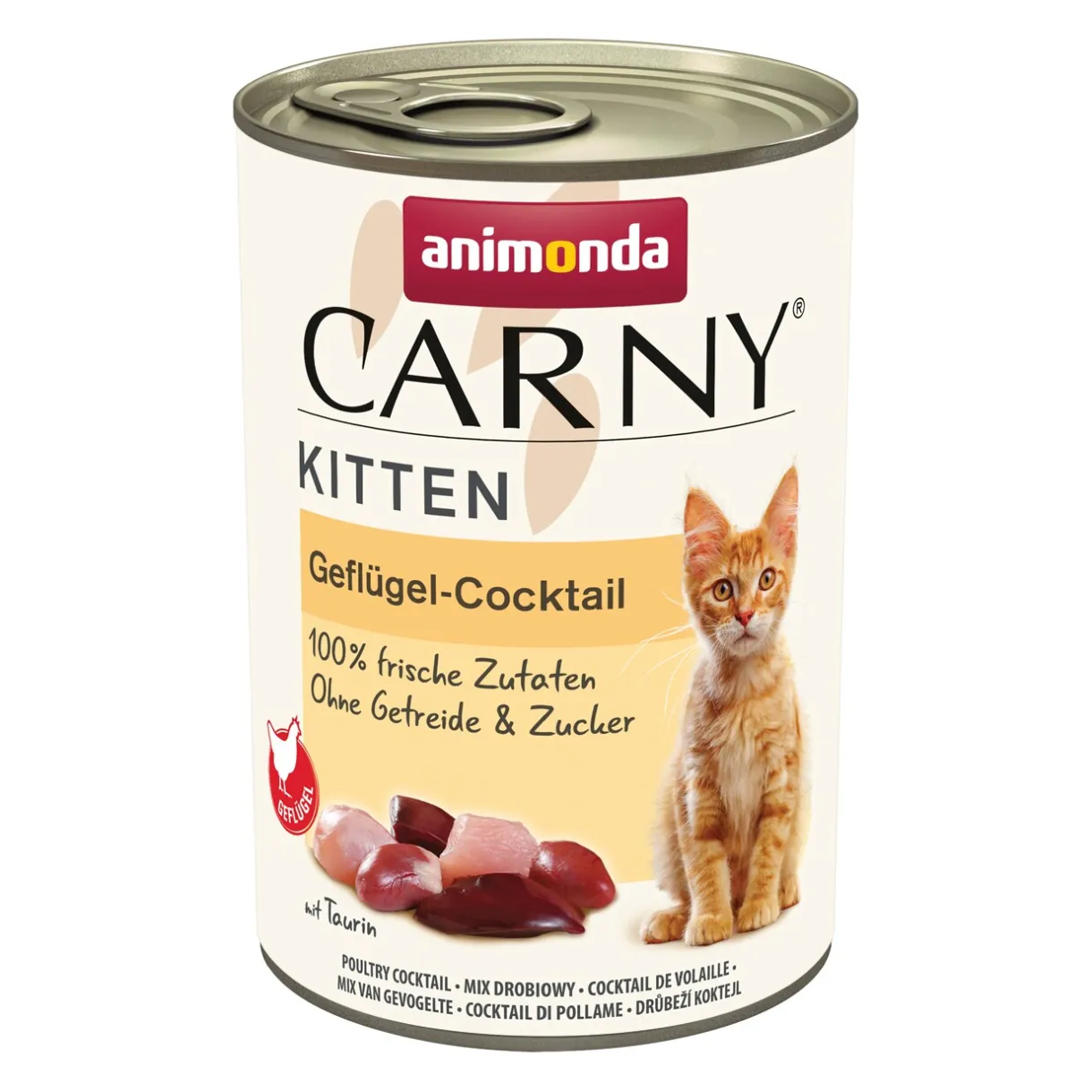 animonda Nourriture Humide|Nourriture^Carny nourriture humide chaton Cocktail de volaille 12x400 g