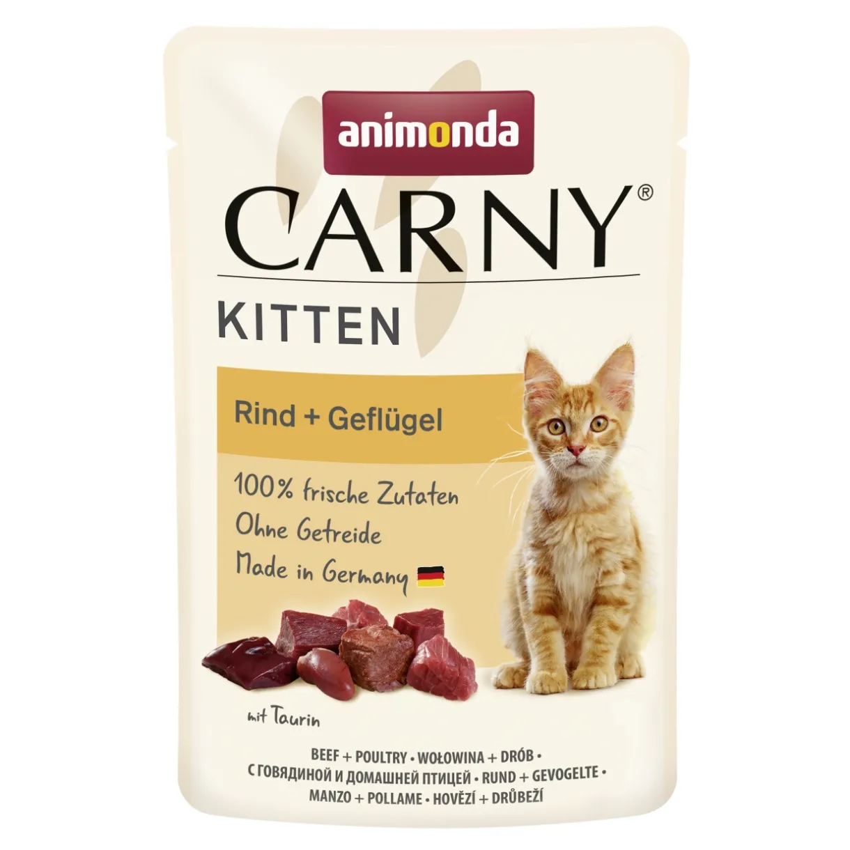 animonda Nourriture Humide|Nourriture^Nourriture humide pour chatons Carny Volaille et bœuf 12x85 g