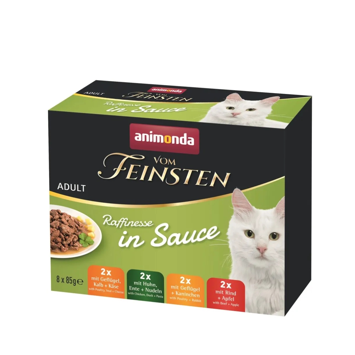 animonda Nourriture Humide^Vom Feinsten Adult Raffinesse en Sauce Mixpack 8x85 g