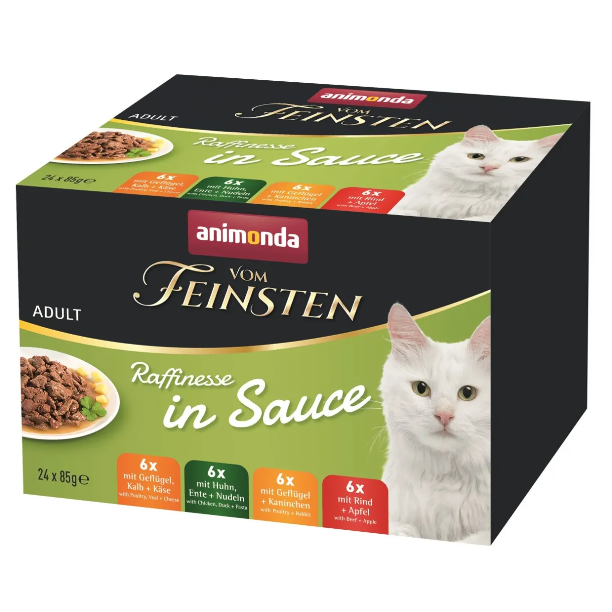 animonda Nourriture Humide^Vom Feinsten Adult Raffinesse en Sauce Mixpack 24x85 g