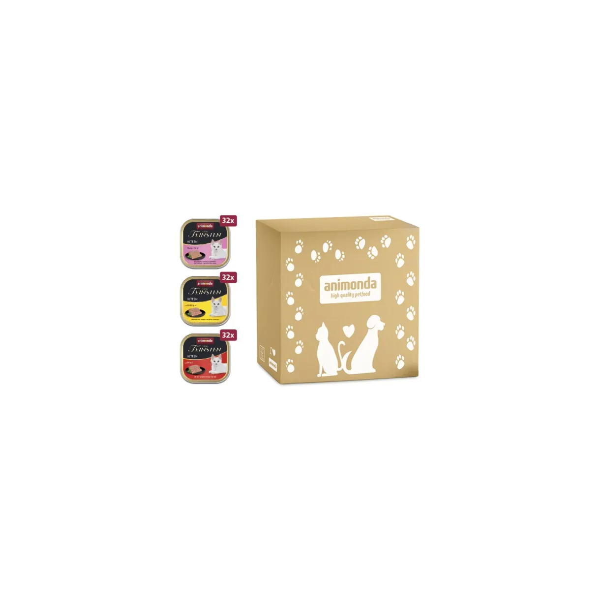 animonda Nourriture Humide|Nourriture^Vom Feinsten Kitten Megapack 96 x 100 g