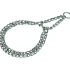 AniOne Colliers^Collier de chaîne en acier chromé S