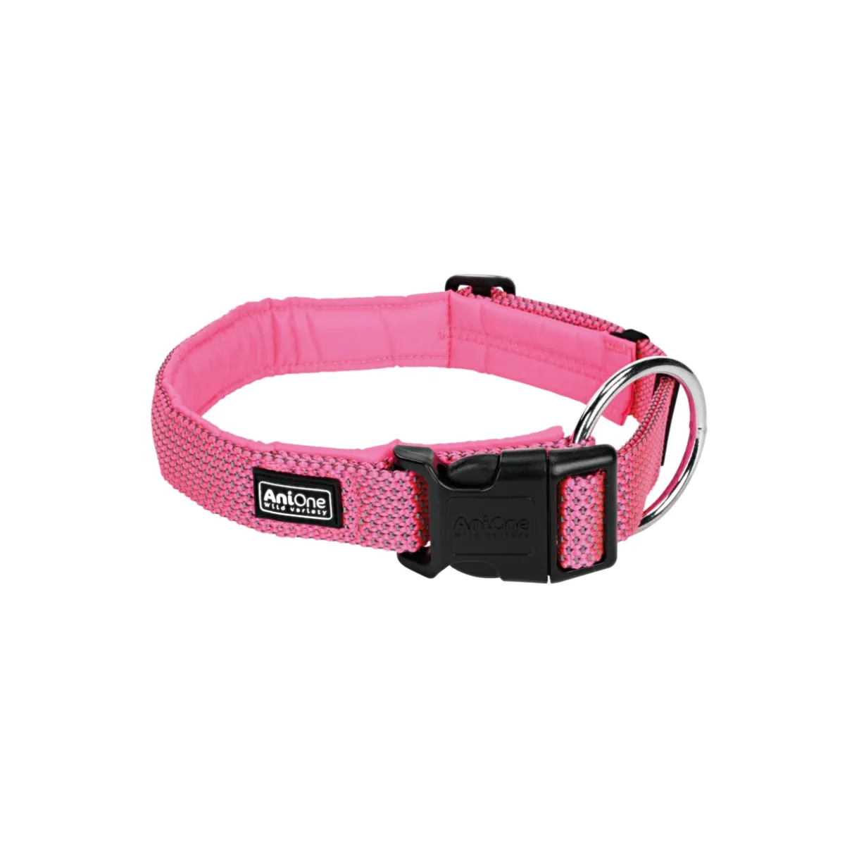 AniOne Colliers|Promener Son Chiot^Collier reflective Comfort rose S