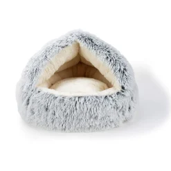 AniOne Niches^Grotte Fluffy 2-in-1 gris XS