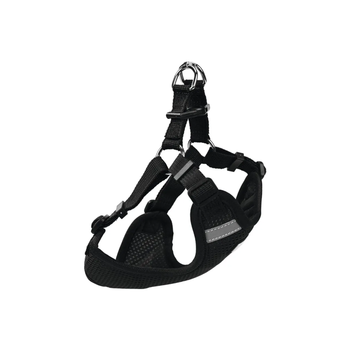 AniOne Promener Son Chiot^Harnais en mesh noir 28 cm, 40 cm