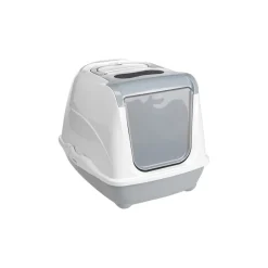 AniOne Bacs & Maisons De Toilette^Maison de Toilette pour Chat "Flip Cat" S gris clair