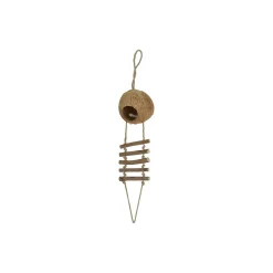 AniOne Aires De Jeux^Maison noix de coco avec échelle 56 cm