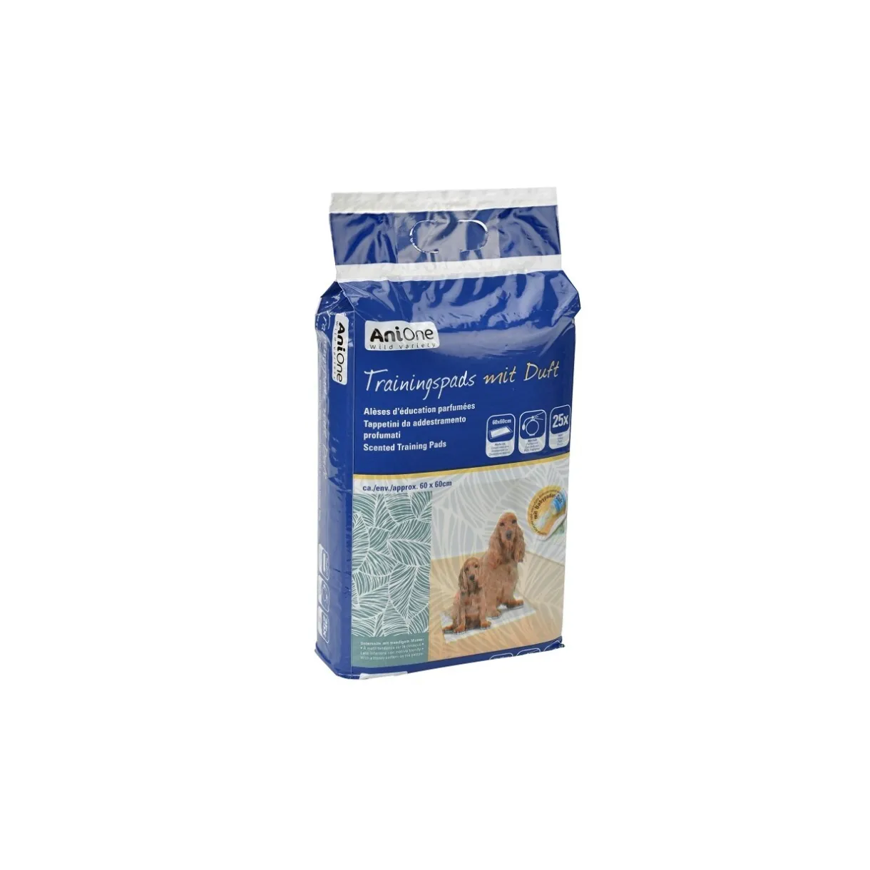 AniOne Couches Pour Chien|Propreté^Pads d’entraînement Parfum & pression 25 pcs. 25 pcs