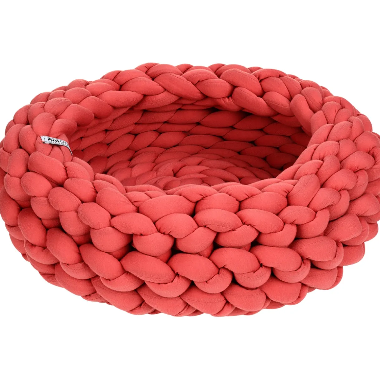 AniOne Niches|Couchages & Grottes^Panier tressé Cuddly corail XXS