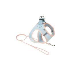 AniOne Harnais Pour Chien|Promener Son Chiot^Pepe & Kitty Set pour chiots bleu & abricot XXXXS