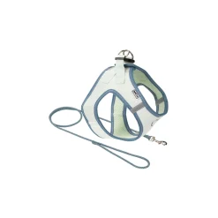 AniOne Harnais Pour Chien|Laisses^Pepe & Kitty Set pour chiots vert & bleu XXXXS