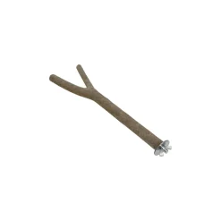 AniOne Gamelles & Abreuvoirs|Accessoires Pour Cage^Perchoir en bois naturel Y 30 cm