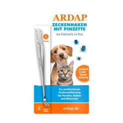Ardap Protection Contre Les Tiques Et Parasites|Traitement Contre Les Puces Et Tiques^Pince à tiques en acier inoxydable