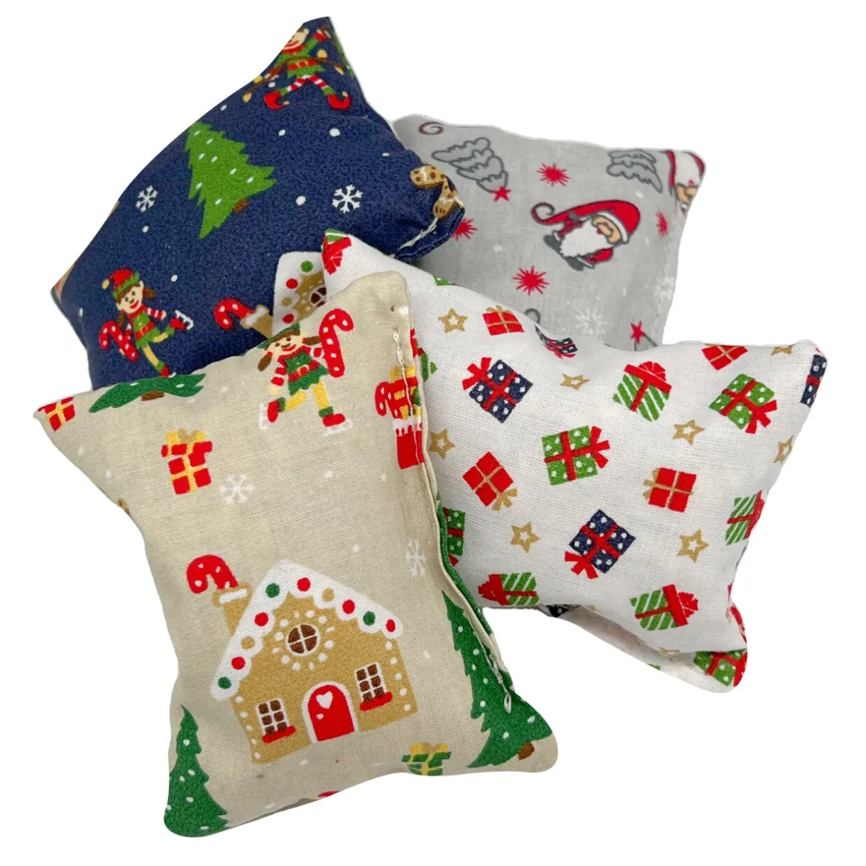 Aumüller Jouets Valériane & Catnip^Coussin de jeu Bonhomme de neige, lot de 2
