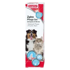 Beaphar Soins Dentaires^Dentifrice et brosse pour dents
