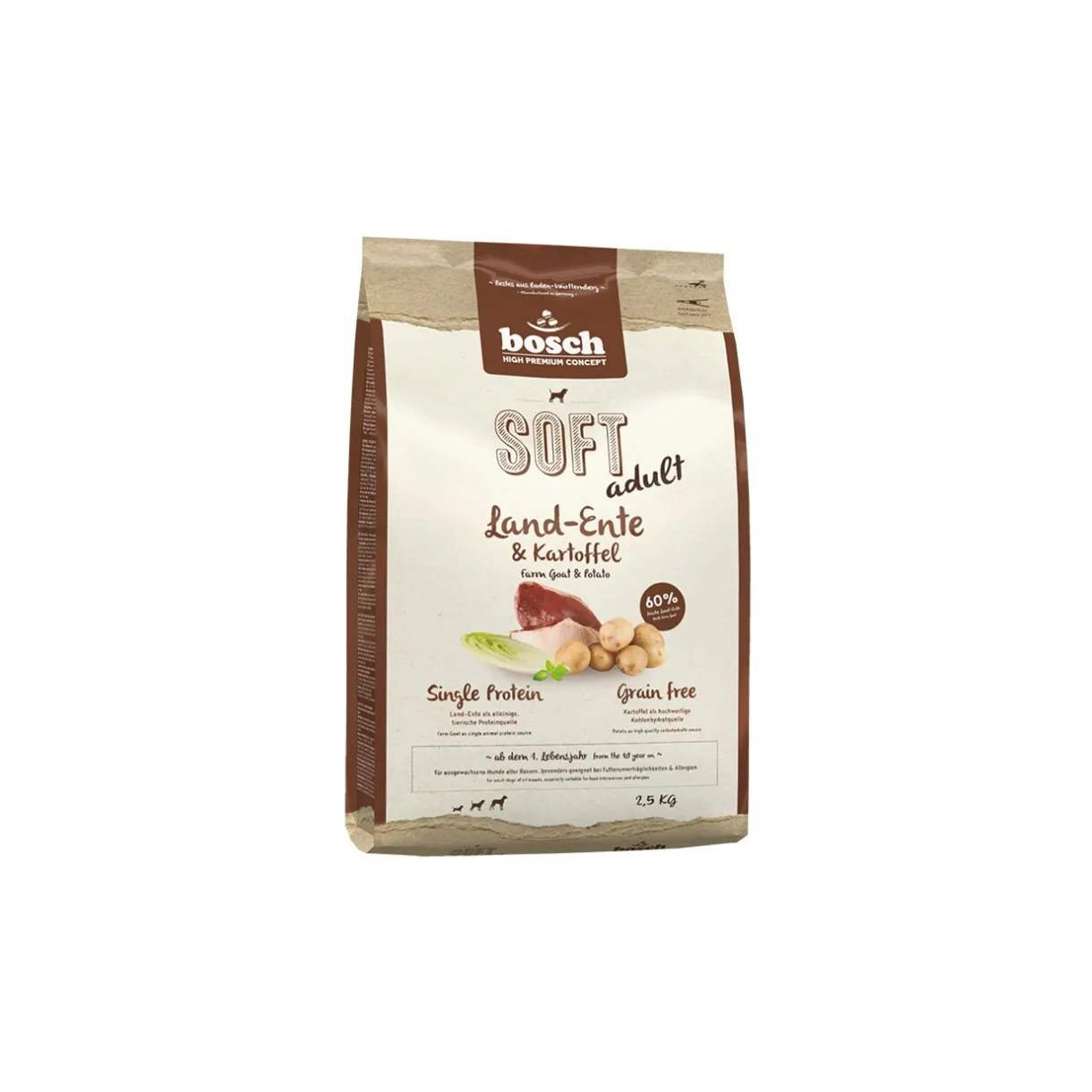 bosch Croquettes^Soft Canard sauvage et pomme de terre 2,5 kg