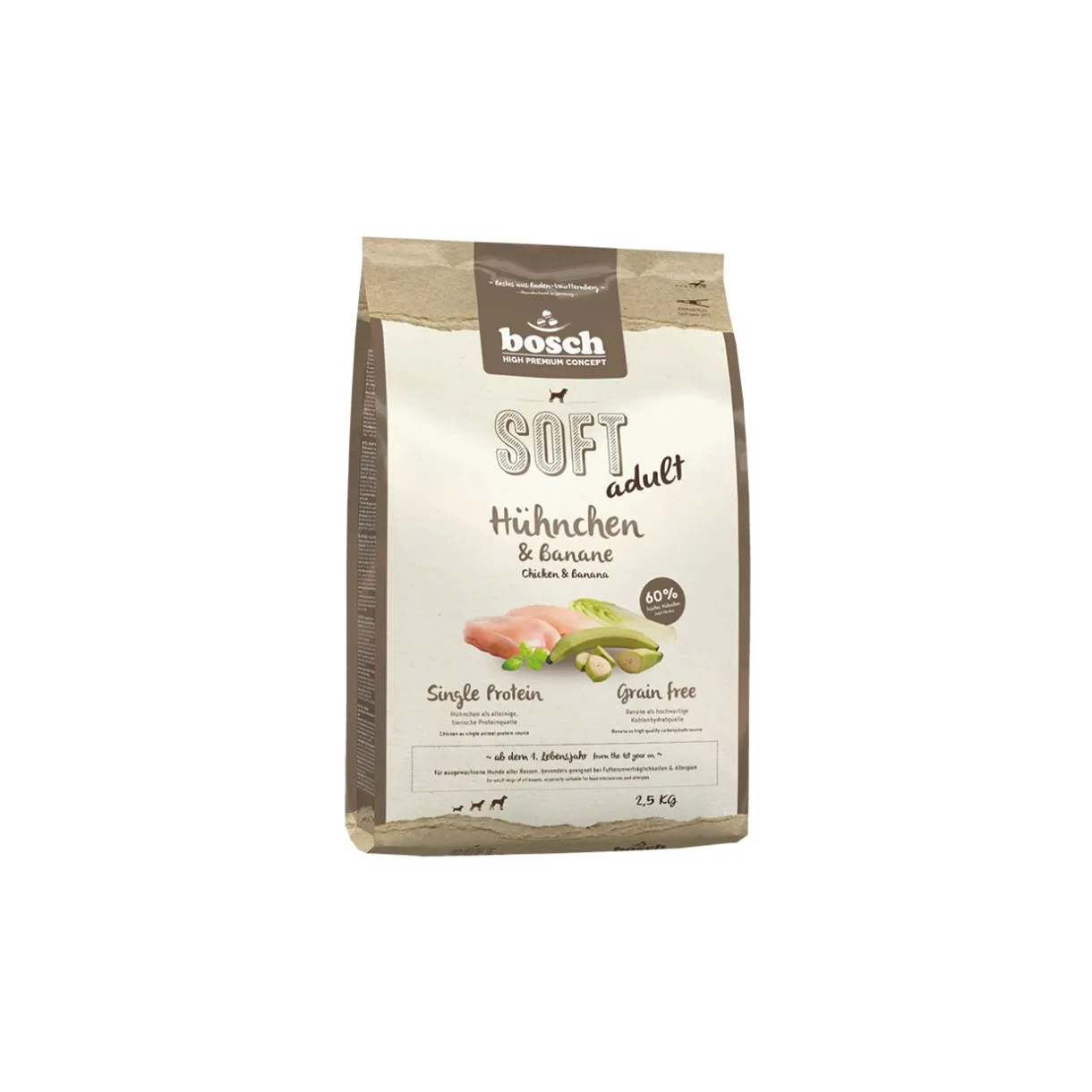 bosch Croquettes^Soft Poulet et banane 2,5 kg
