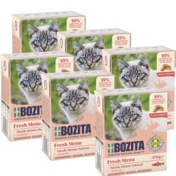 BOZITA Nourriture Humide^Bouchées en sauce 6x370g Saumon