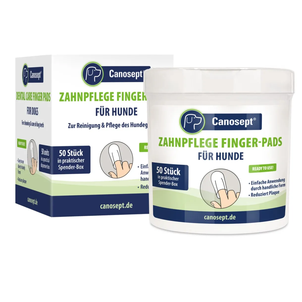 Canosept Soins Dentaires^lingettes dentaires pour chiens 50 pièces