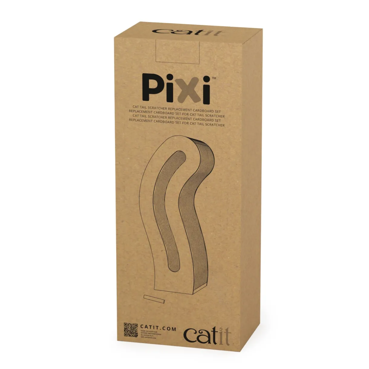 Catit Arbre À Chat^Carton à griffer remplaçable Pixi pour griffoir en forme de queue de chat