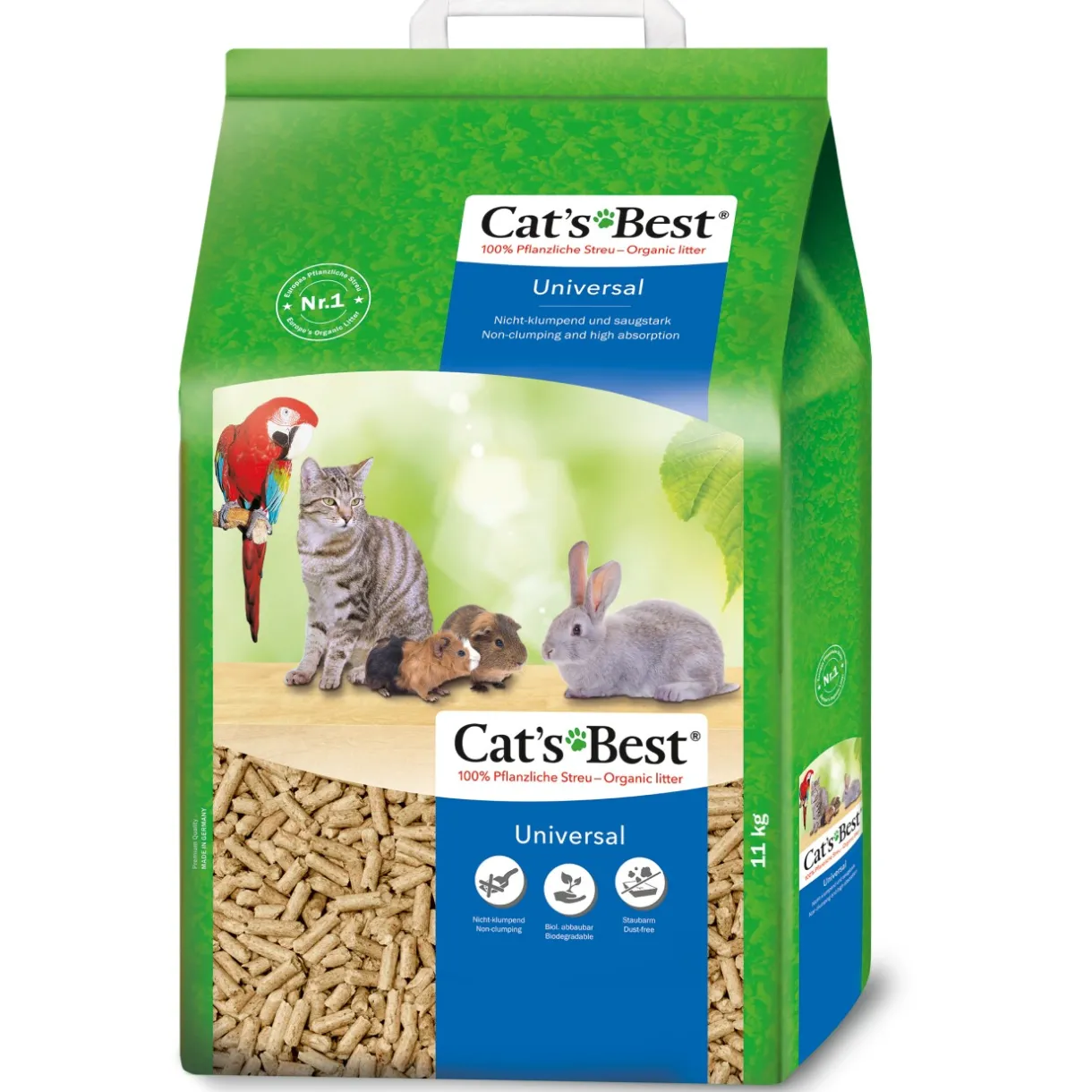Cat's Best Gamelles & Abreuvoirs|Litière & Sable^Litière absorbante biodégradable Universal 20 l