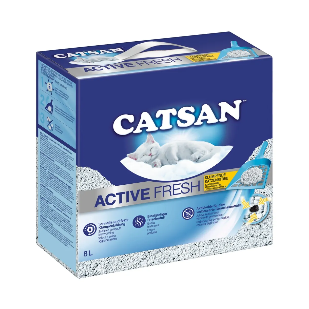 CATSAN Litière Pour Chat^Active Fresh 8 l