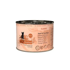 Catz finefood Nourriture Humide^Nourriture humide chat Classic Adult N° 25 poulet et thon 6x200 g