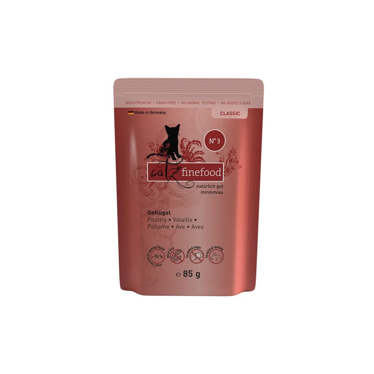 Catz finefood Nourriture Humide^8x85 g N° 3 volaille