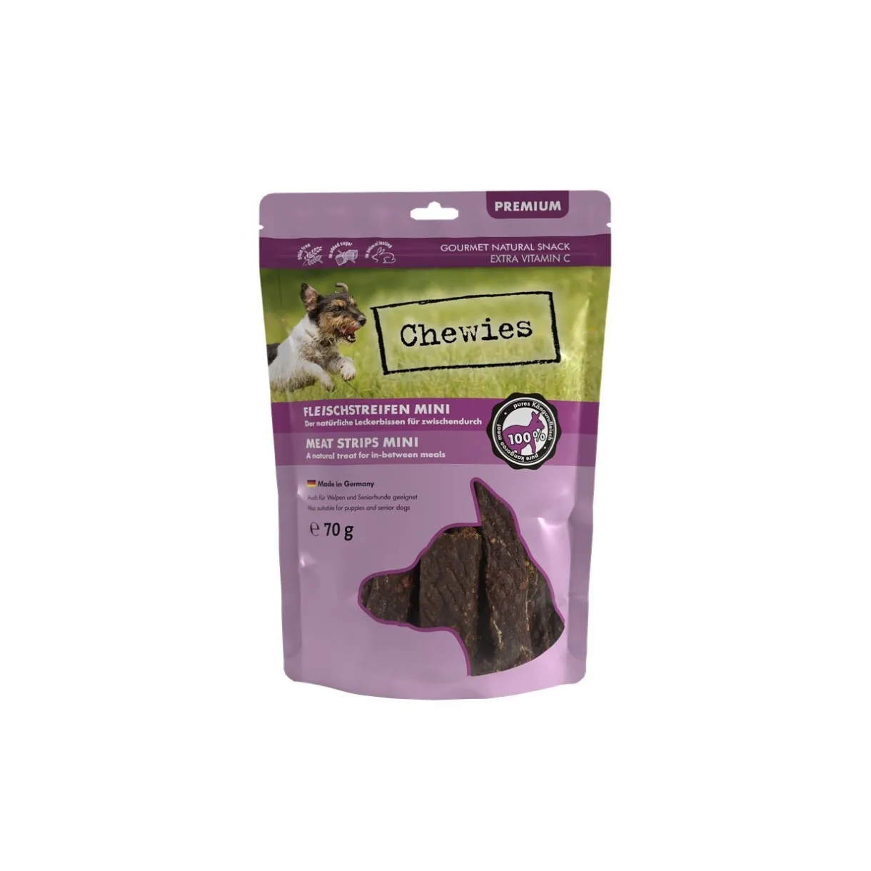 Chewies Friandises|Nourriture^Aiguillettes de viande Kangourou 70 g