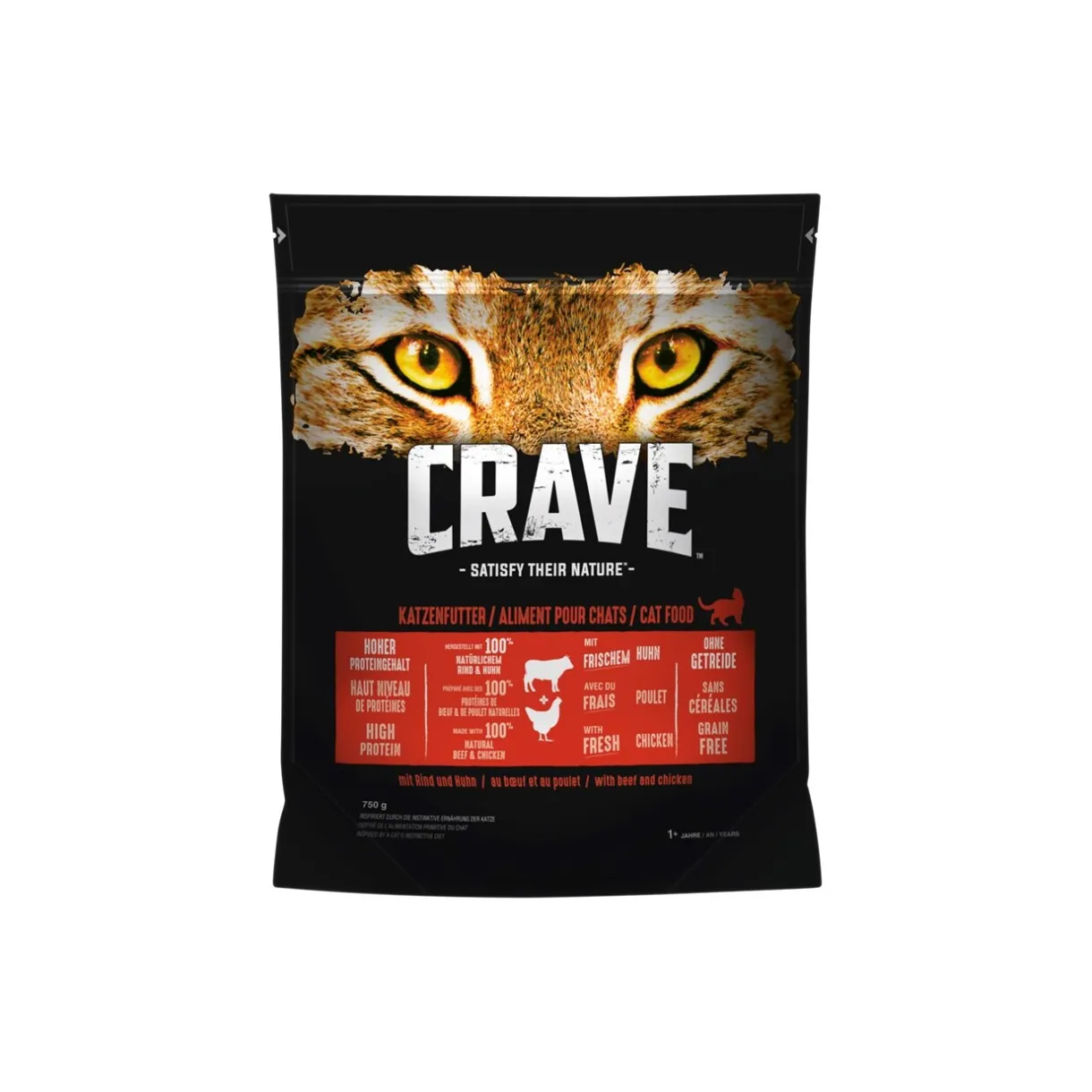 CRAVE Croquettes Pour Chat^Adult 750 g