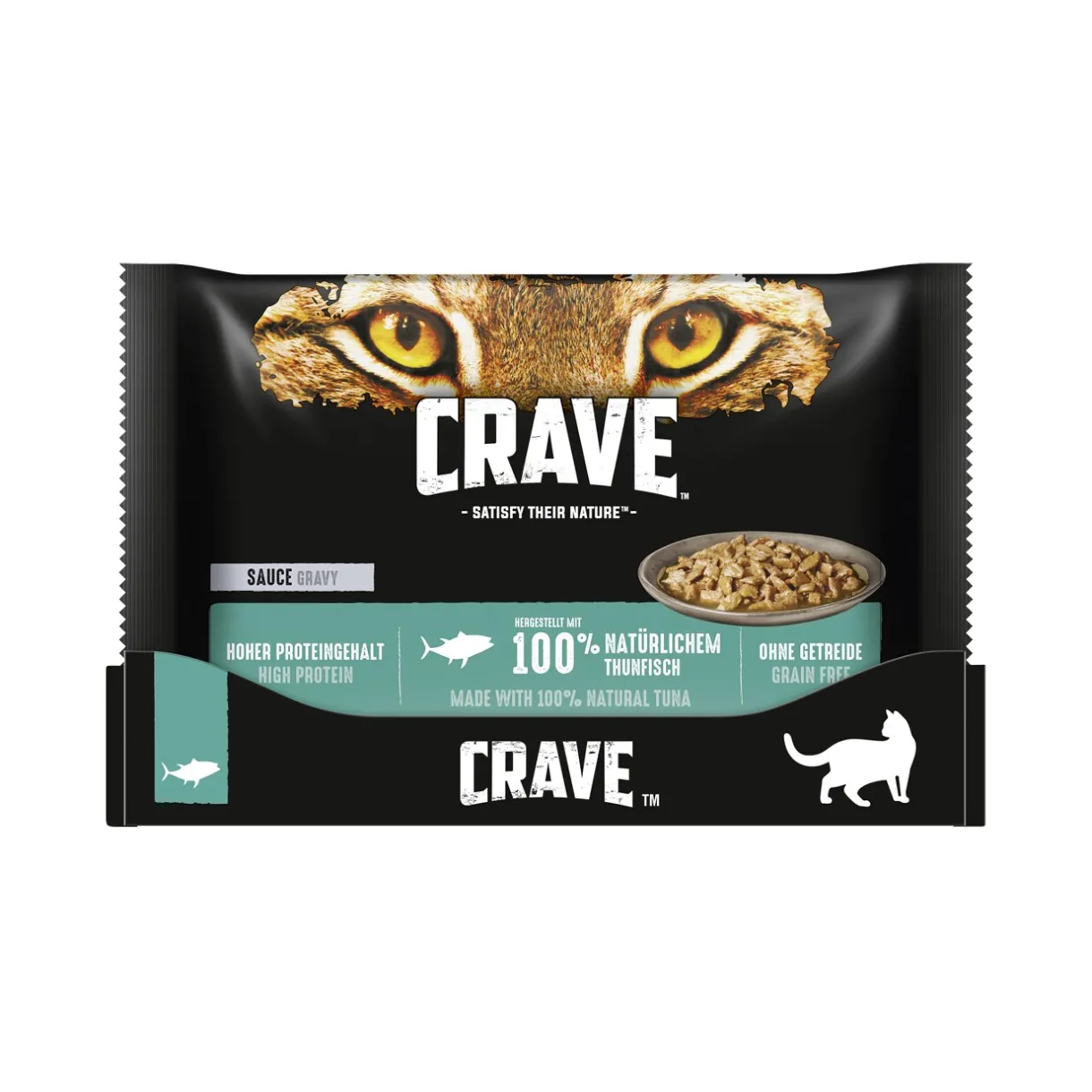 CRAVE Nourriture Humide^Multipack sauce 13 x 4 x 85 g Thon