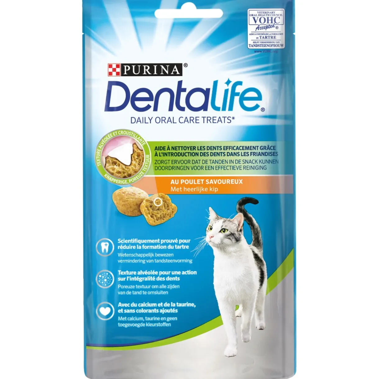 DentaLife Friandises^Friandise pour chat adulte au poulet - 40g