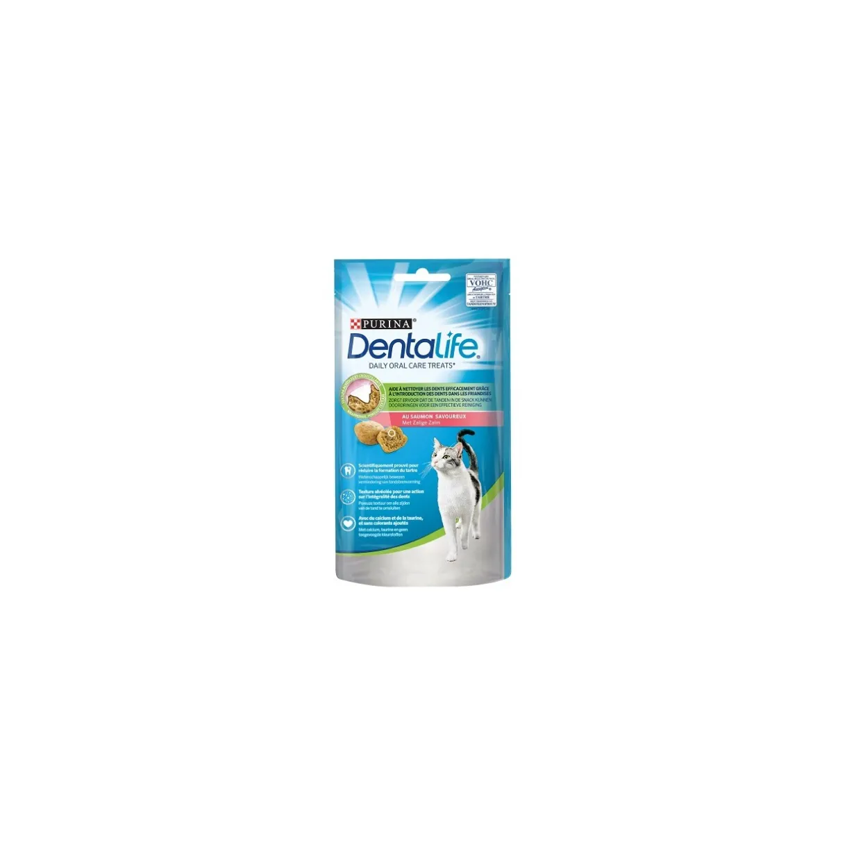 DentaLife Friandises^Friandise pour chat adulte au saumon - 40g