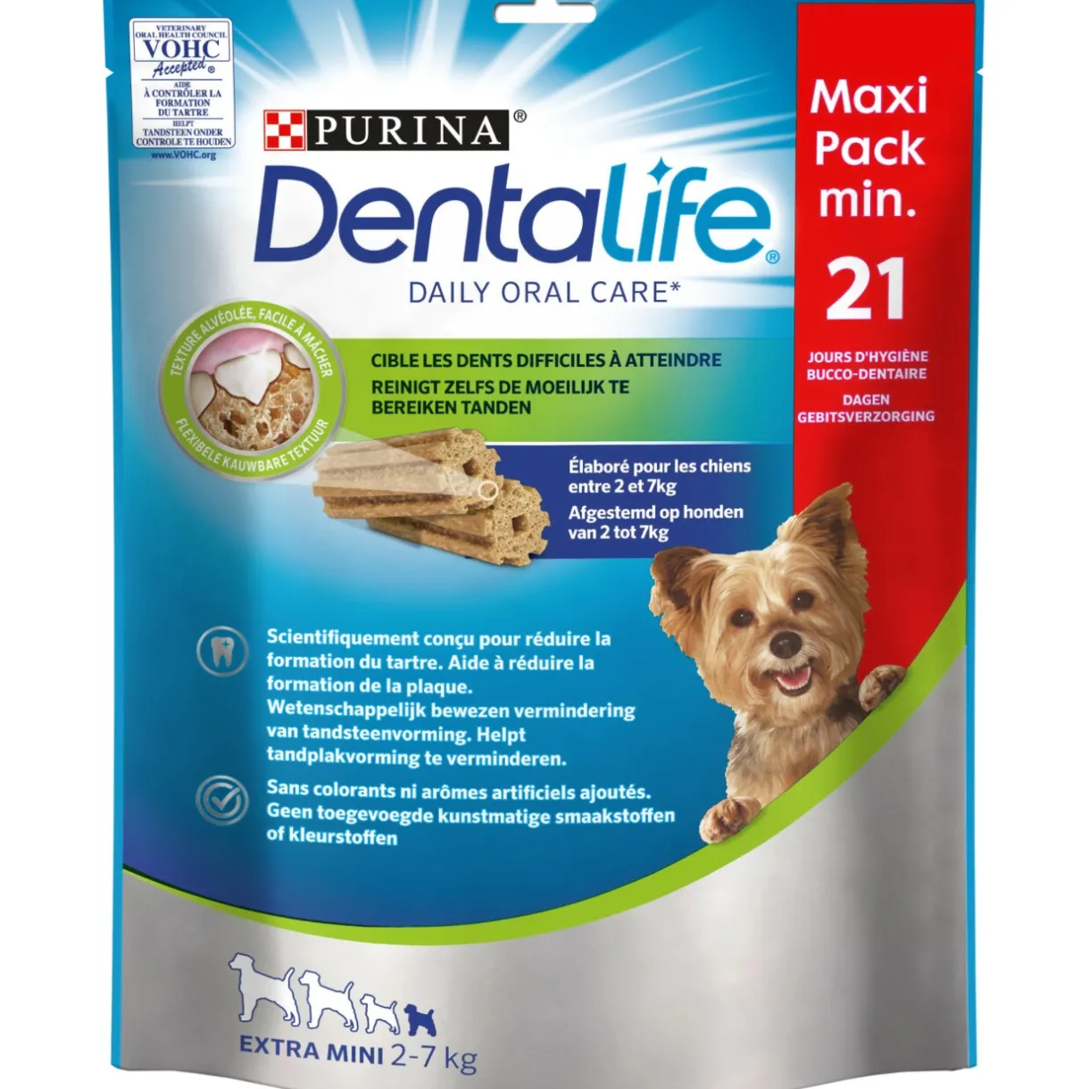 DentaLife Friandises^PURINA Extra Mini - Maxi Pack - pour chiens de très petite taille - 207 g