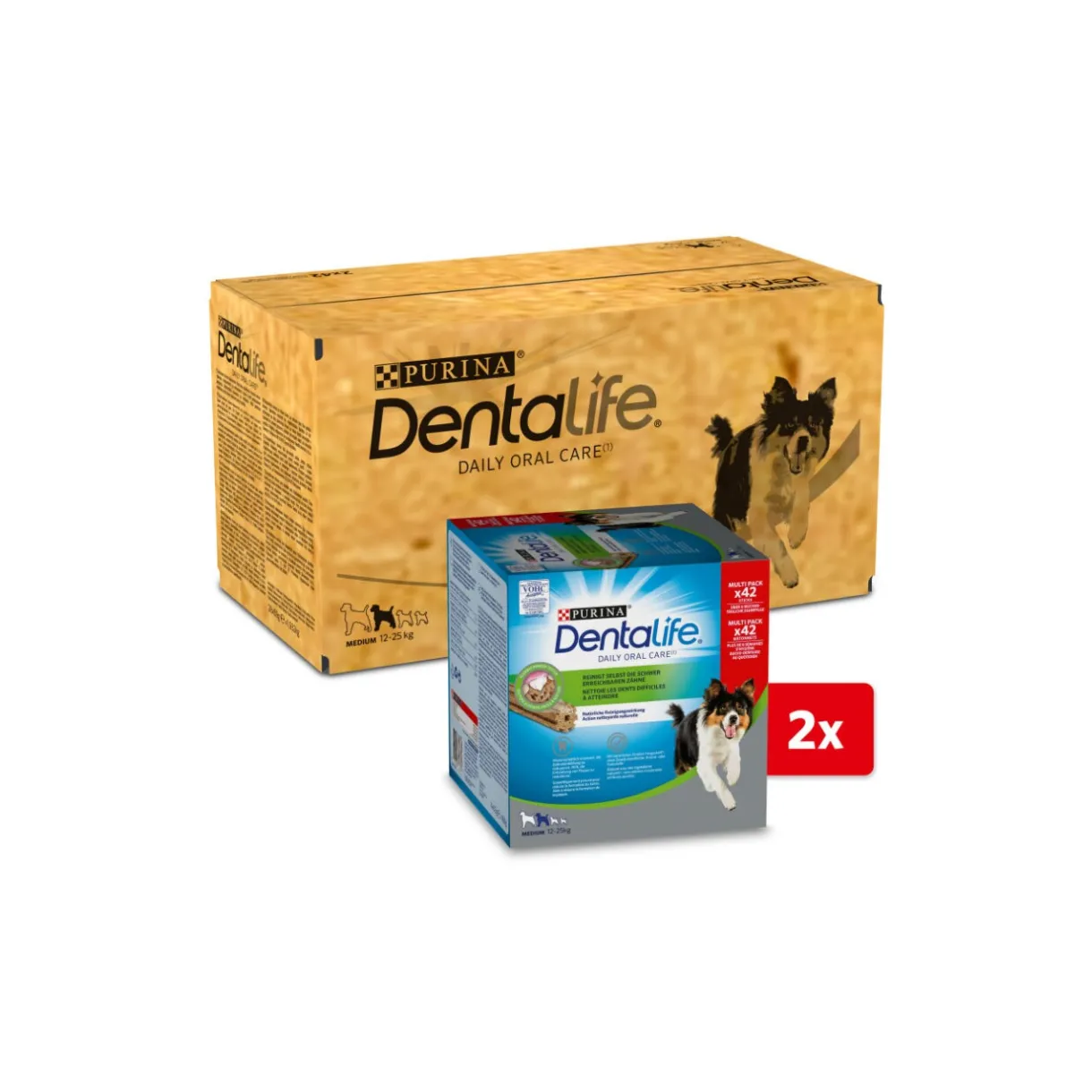 DentaLife Friandises^PURINA Snacks soins dentaires pour chien Gros paquet Medium, 84x