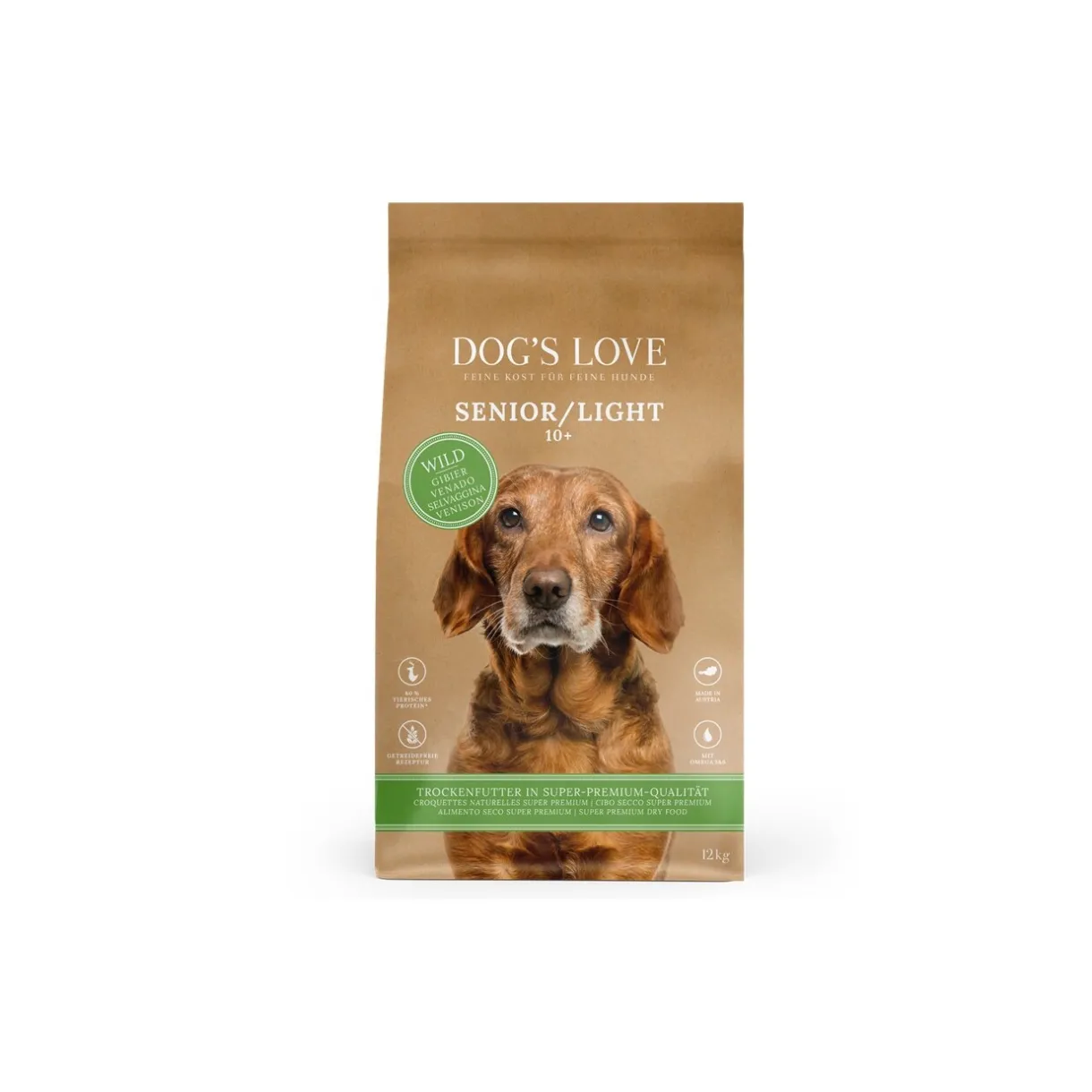 DOG'S LOVE Croquettes^DOG’S LOVE TROCKEN Senior Gibier 12 kg