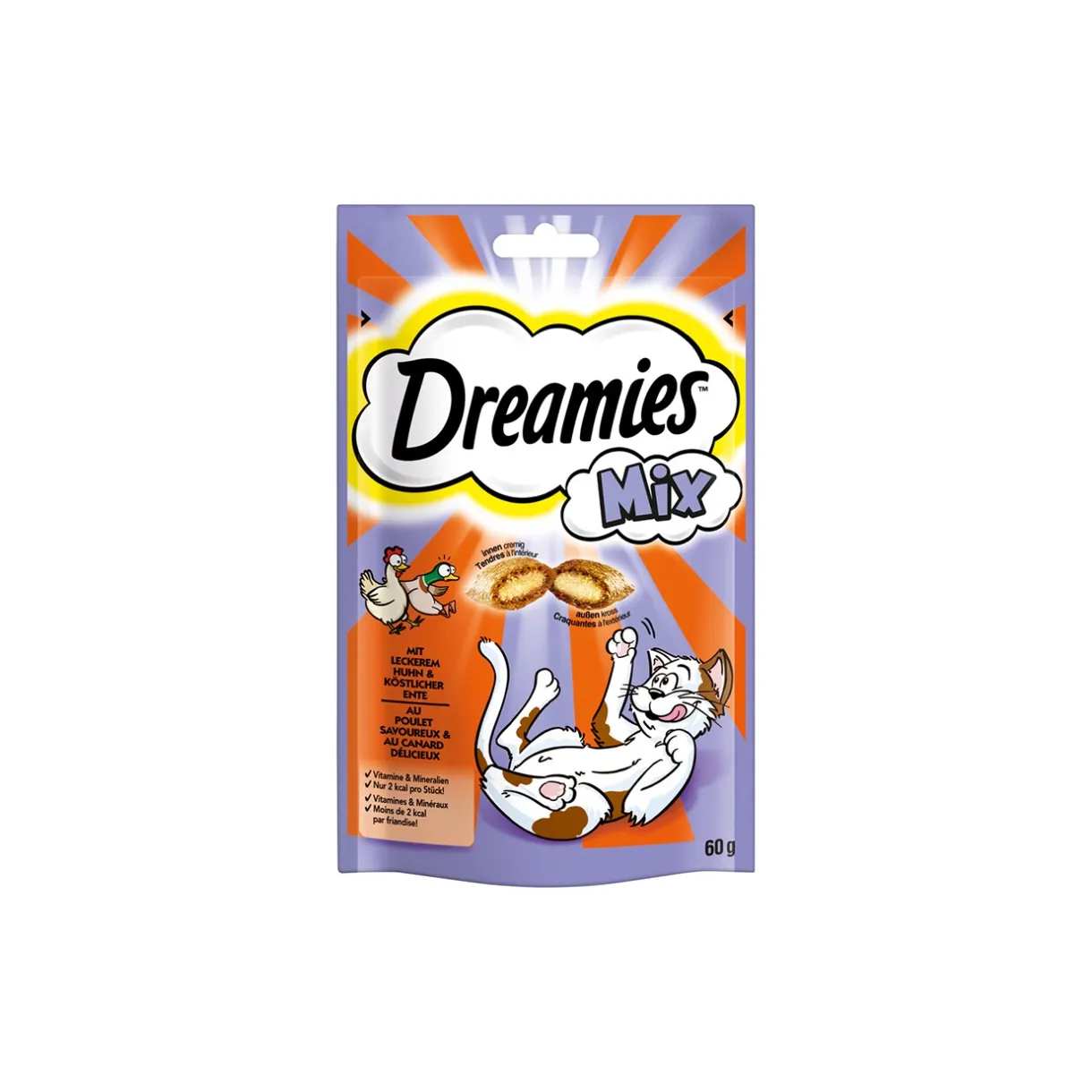 Dreamies Friandises^Mix 6 x 60 g Poulet et canard