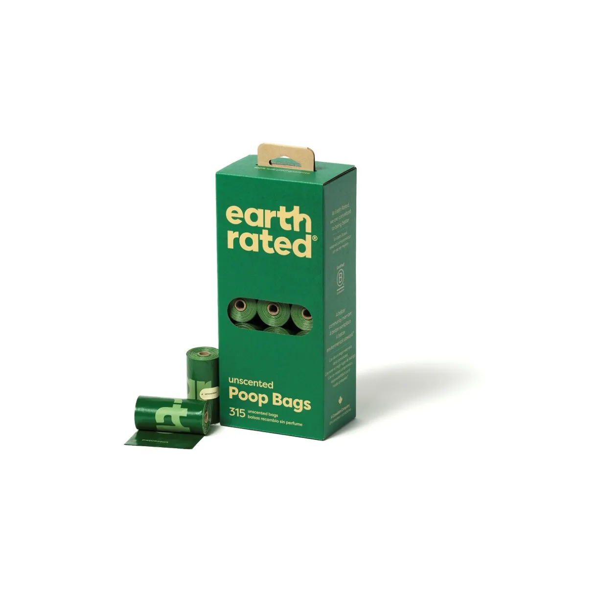 Earth Rated Sacs À Déjections Canines^Koteutel sans odeur sur 21 rouleaux de recharge 315 pcs.