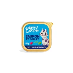 Edgard & Cooper Nourriture Humide^Barquette Chat Adulte Saumon 16x85 g