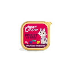 Edgard & Cooper Nourriture Humide^Barquette Poulet & Dinde Chat Senior 16 x 85 g