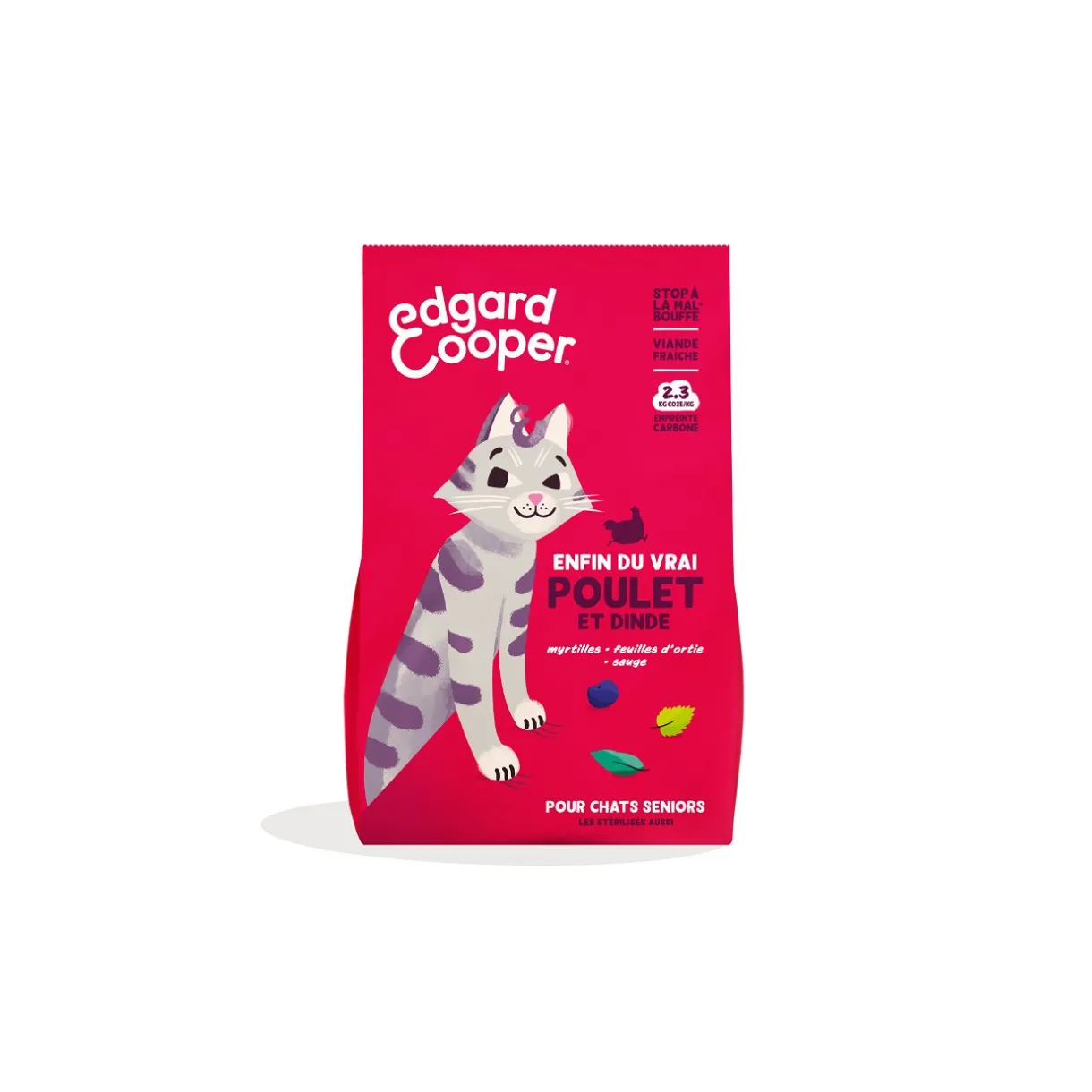 Edgard & Cooper Croquettes Pour Chat^Croquettes Poulet & Dinde Chat Senior 2 kg