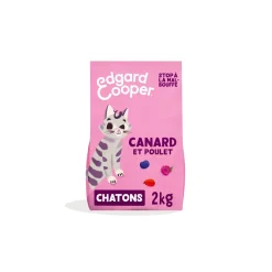 Edgard & Cooper Croquettes Pour Chat|Nourriture^Croquettes Canard & Poulet Chat Junior 2 kg