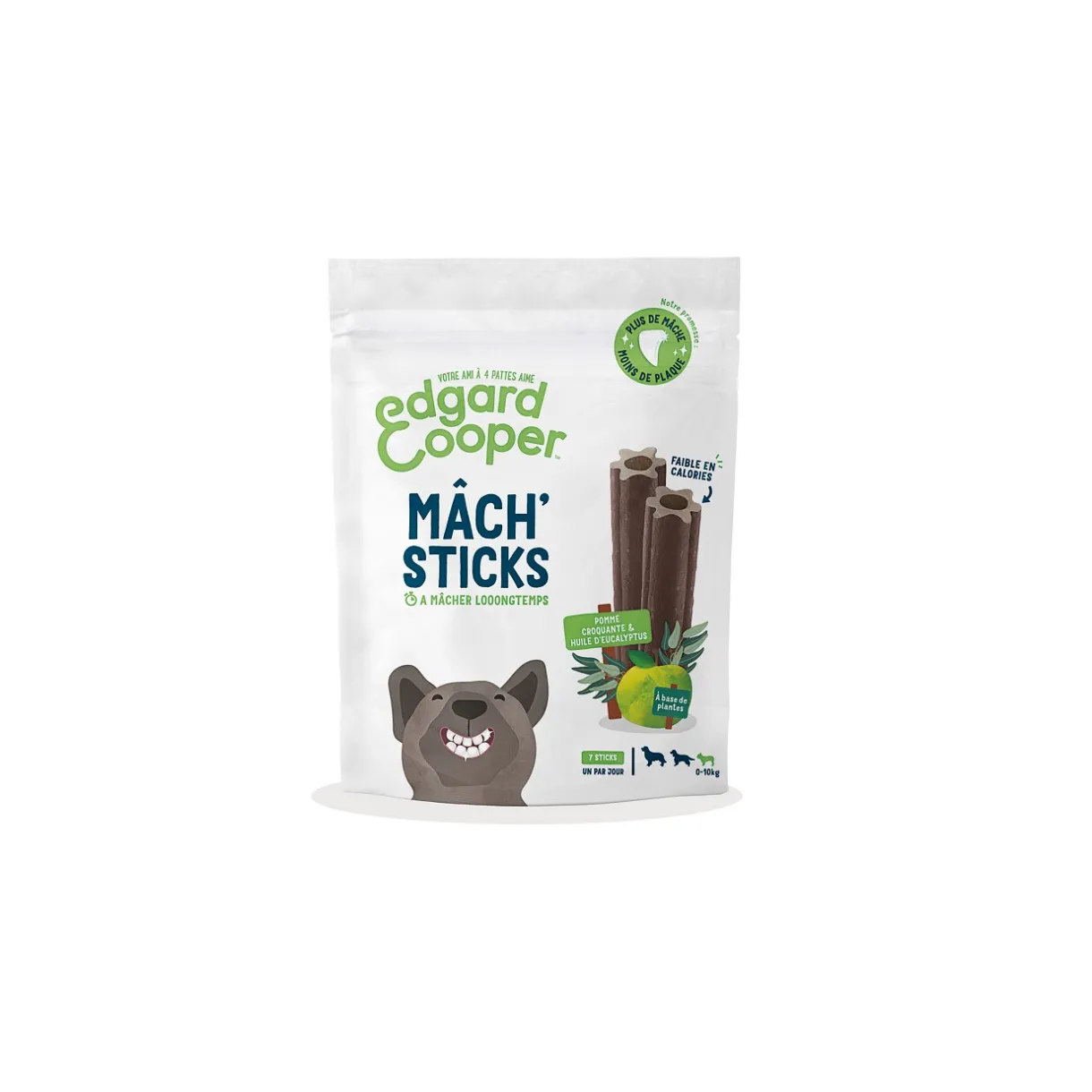 Edgard & Cooper Friandises^Mâch Sticks Pomme & Eucalyptus pour Petit Chien 105g