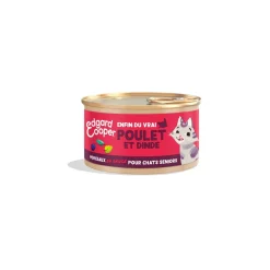 Edgard & Cooper Nourriture Humide^Morceaux en Sauce Poulet & Dinde Chat Senior 18 x 85 g